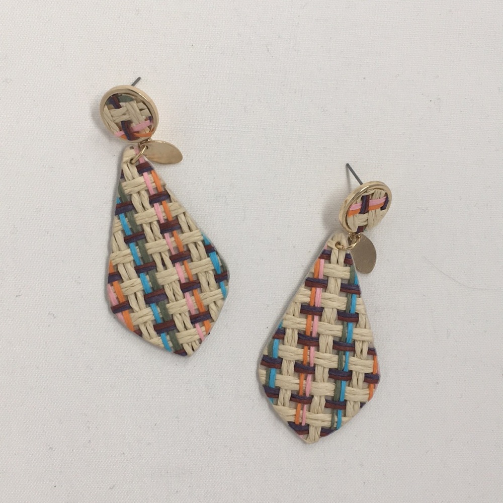 Multicolor Woven Earrings🤩